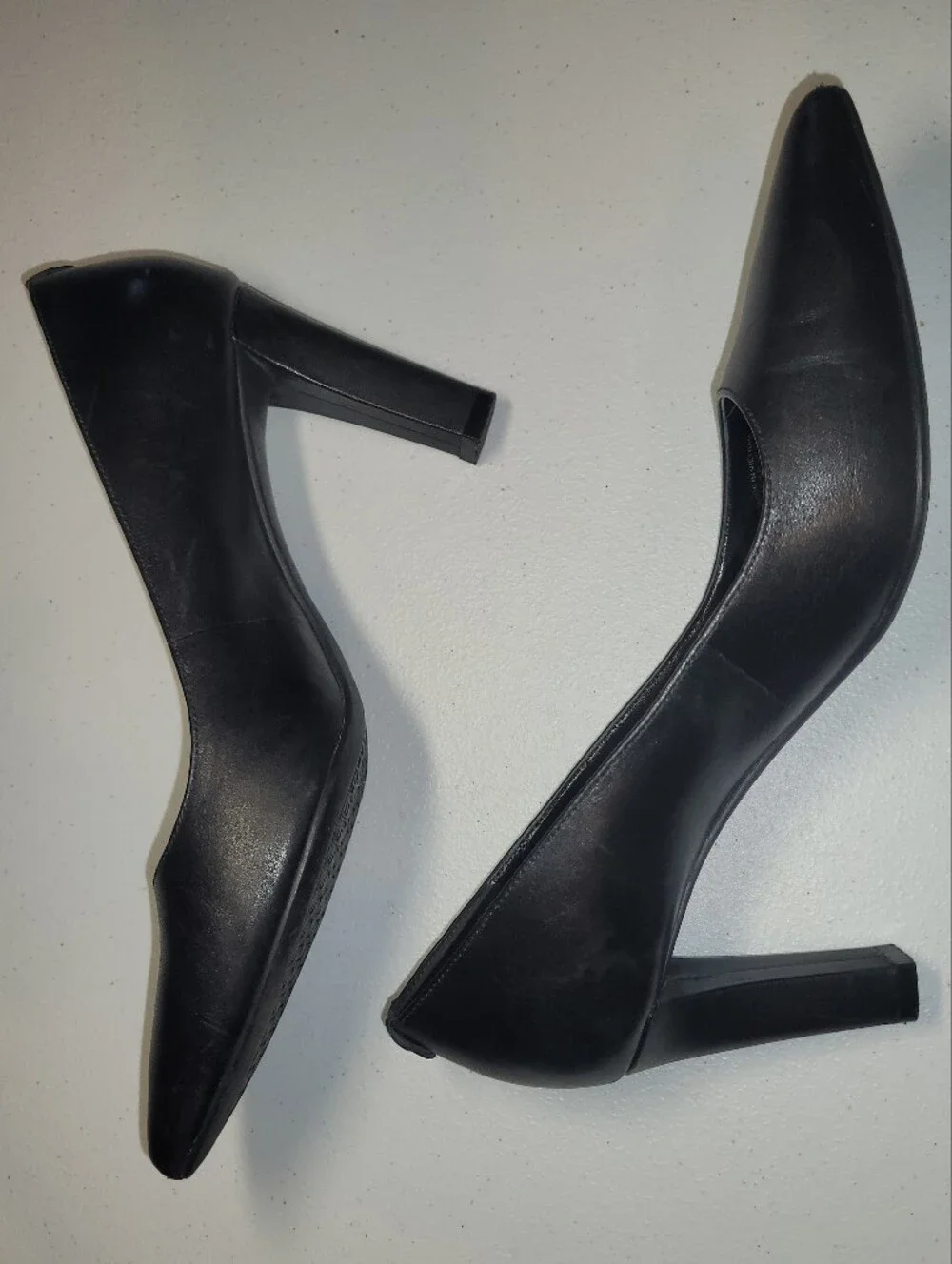 Michael Kors Black Pointed Toe Mid-Heel Pumps, 8.5